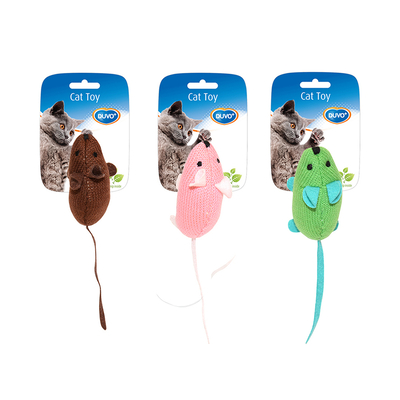 Duvo - 1717030 Kedi Catnipli Karışık Renkli Yün Fare Oyuncak 9,5x4x6 cm Duvo - 1717030 Kedi Catnipli Karışık Renkli Yün Fare Oyuncak 9,5x4x6 cm