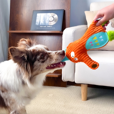 4113 Orman Kaşifi Kurt - Sesli Köpek Oyuncağı - Thumbnail