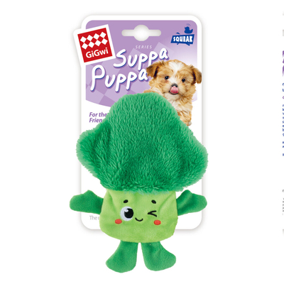 GiGwi - 4179 Suppa Puppa Brokoli Sesli Köpek Oyuncağı