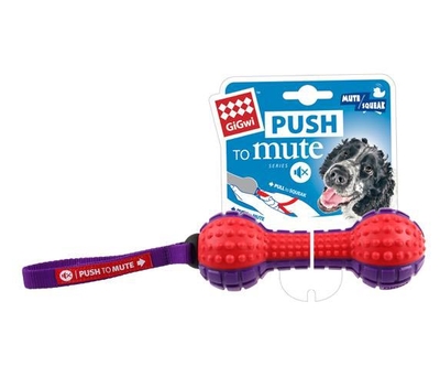 GiGwi - 6182 Push To Mute Dambıl Ses Kont.18 cm Köpek Oyun GiGwi - 6182 Push To Mute Dambıl Ses Kont.18 cm Köpek Oyun