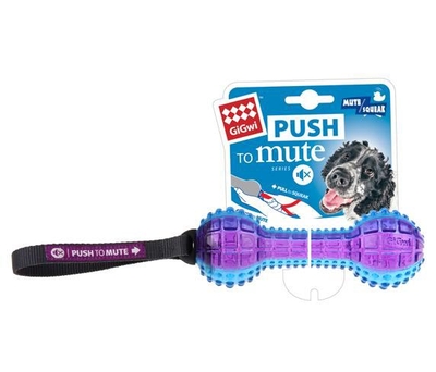 GiGwi - 6183 Push To Mute Dambıl Ses Kont.18 cm Köpek Oyun GiGwi - 6183 Push To Mute Dambıl Ses Kont.18 cm Köpek Oyun