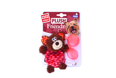 GiGwi - 6223 Plush Friendz Sesli Ayı Kahve Kırmızı Peluş GiGwi - 6223 Plush Friendz Sesli Ayı Kahve Kırmızı Peluş