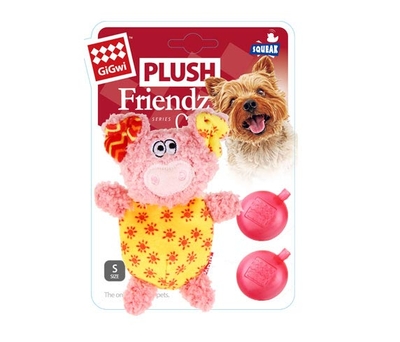 GiGwi - 6225 Plush Friendz Sesli Domuz Pembe Sarı Peluş GiGwi - 6225 Plush Friendz Sesli Domuz Pembe Sarı Peluş
