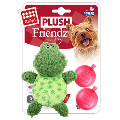 GiGwi - 6226 Plush Friendz Sesli Peluş Kurbağa Oyuncağı GiGwi - 6226 Plush Friendz Sesli Peluş Kurbağa Oyuncağı