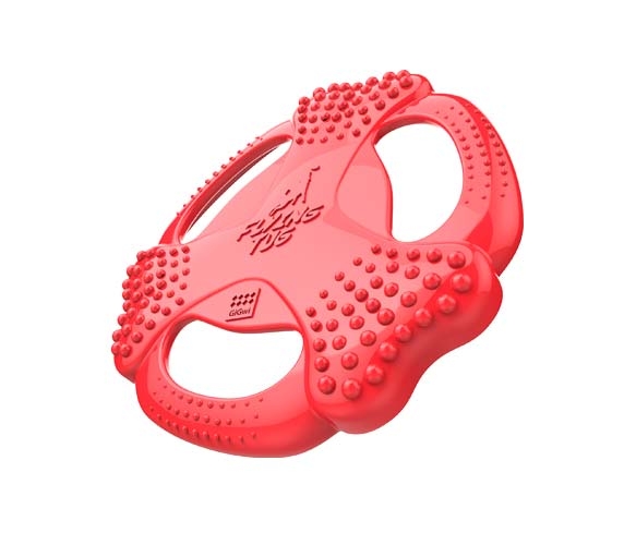 6322 Flying Tug Kırmızı Köpek Frizbi Kemik Şekil 6322 Flying Tug Kırmızı Köpek Frizbi Kemik Şekil