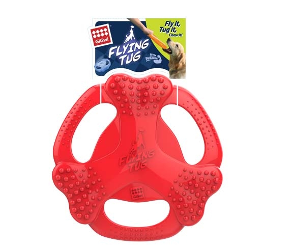 6322 Flying Tug Kırmızı Köpek Frizbi Kemik Şekil 6322 Flying Tug Kırmızı Köpek Frizbi Kemik Şekil