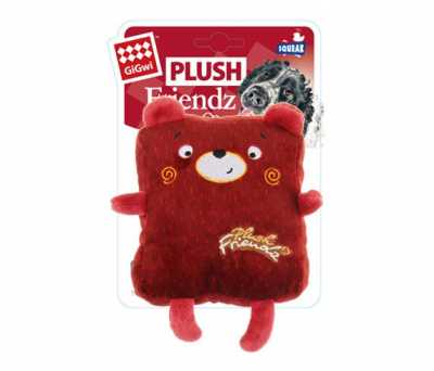 6412 Plush Friendz Kare Ayı Sesli Oyuncak