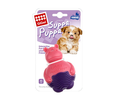 GiGwi - 6711 Suppa Puppa Hipopotam Pembe Mor GiGwi - 6711 Suppa Puppa Hipopotam Pembe Mor
