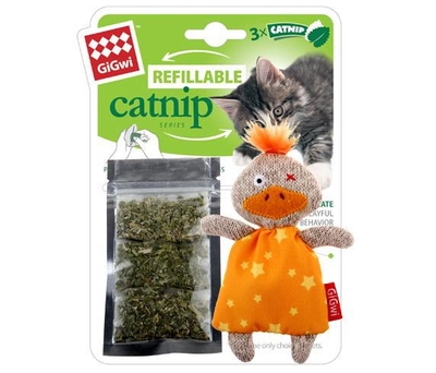 GiGwi - 7053 Catnipli Ördek Kedi Oyuncagı GiGwi - 7053 Catnipli Ördek Kedi Oyuncagı