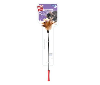GiGwi - 7063 Feather Teaser Kedi Oltası Doğal Tüylü 60 cm GiGwi - 7063 Feather Teaser Kedi Oltası Doğal Tüylü 60 cm