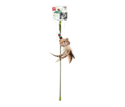 GiGwi - 7243 Peluş Tüylü Ayı Oyuncaklı Kedi Oltası GiGwi - 7243 Peluş Tüylü Ayı Oyuncaklı Kedi Oltası