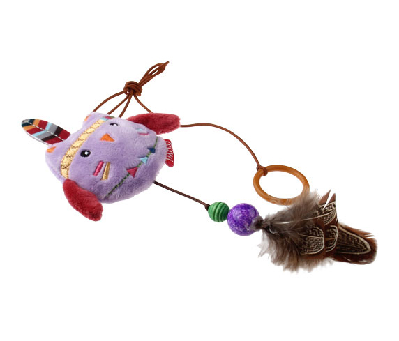 7248 Peluş Tüylü Baykuş Oyuncaklı Parmak Kedi Olta 7248 Peluş Tüylü Baykuş Oyuncaklı Parmak Kedi Olta