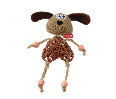 GiGwi - 7268 Catnipli Köpek Peluş Ahşap Kedi Oyuncagı GiGwi - 7268 Catnipli Köpek Peluş Ahşap Kedi Oyuncagı
