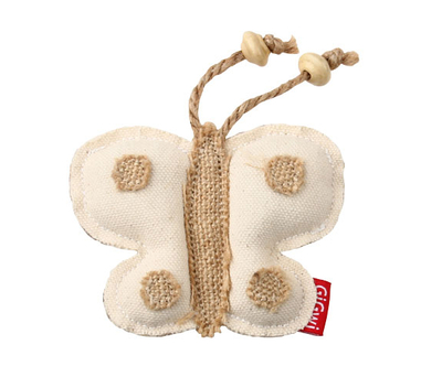 GiGwi - 7286 Catnipli Kelebek Natural Kumaşlı Kedi Oyuncag GiGwi - 7286 Catnipli Kelebek Natural Kumaşlı Kedi Oyuncag