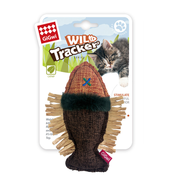 7497 Vahşi İzci Balık – Rafya Kurdeleli Kedi Oyuncağı