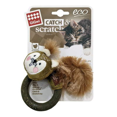 GiGwi - 7520 Catch&Scratch Sincap Kedi Oyuncağı GiGwi - 7520 Catch&Scratch Sincap Kedi Oyuncağı