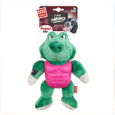 GiGwi - 8091 Sesli Süper Kahraman Timsah Peluş Oyuncak GiGwi - 8091 Sesli Süper Kahraman Timsah Peluş Oyuncak