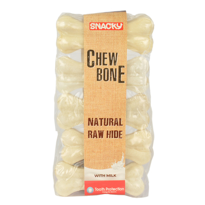 Snacky - Beyaz Çiğneme Kemiği 7,5 cm 25 gr 5 Ad.10'lu Kutu Snacky - Beyaz Çiğneme Kemiği 7,5 cm 25 gr 5 Ad.10'lu Kutu
