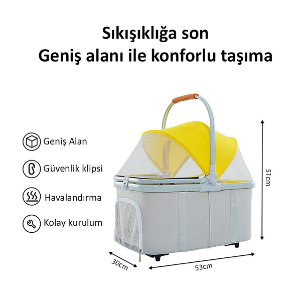 Bndc-105 Pet Arabası Pembe