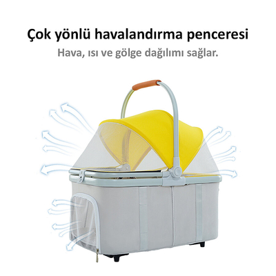 Bndc-105 Pet Arabası Sarı - Thumbnail