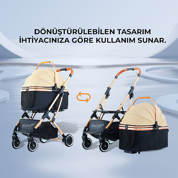 Bndc-106 Lux Pet Arabası Gri