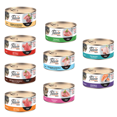 Felicia - Felicia 85 gr Konserve Seti - KASIM Felicia - Felicia 85 gr Konserve Seti - KASIM