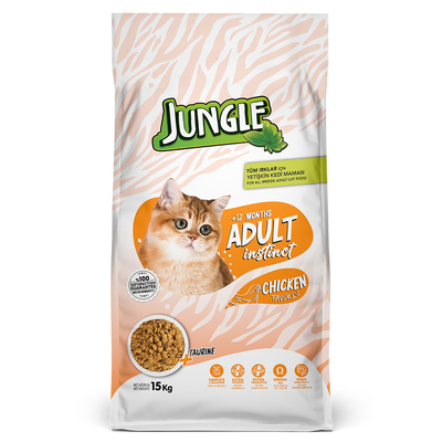 Jungle - Jungle 15 kg Tavuklu Yetişkin Kedi Maması Jungle - Jungle 15 kg Tavuklu Yetişkin Kedi Maması