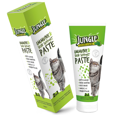 Jungle - Jungle Cat Immune & Skin Support Kedi Macunu 75 ml - 6 Adet Jungle - Jungle Cat Immune & Skin Support Kedi Macunu 75 ml - 6 Adet