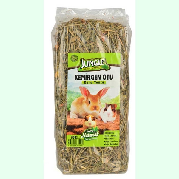 Jungle Eko 5'li Kuru Yonca Kemirgen Otu 300 gr Jungle Eko 5'li Kuru Yonca Kemirgen Otu 300 gr