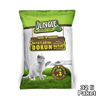 Jungle - Jungle Sevgi Maması Kedi 100 gr-32 Adet Jungle - Jungle Sevgi Maması Kedi 100 gr-32 Adet