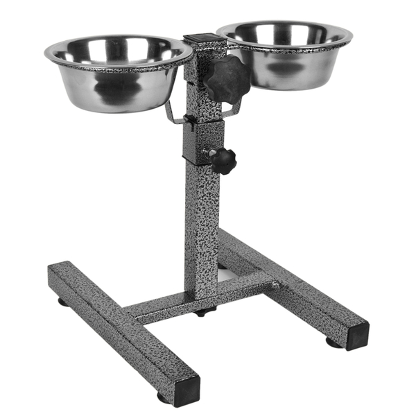 KE-3316A İkili Ayarlanır 1920 ml Çelik Mama Kabı ve Standı KE-3316A İkili Ayarlanır 1920 ml Çelik Mama Kabı ve Standı