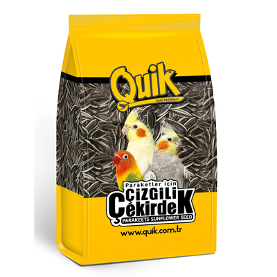 Quik - Quik Çizgili Paraket Çekirdeği 500 gr 12 Adet Quik - Quik Çizgili Paraket Çekirdeği 500 gr 12 Adet
