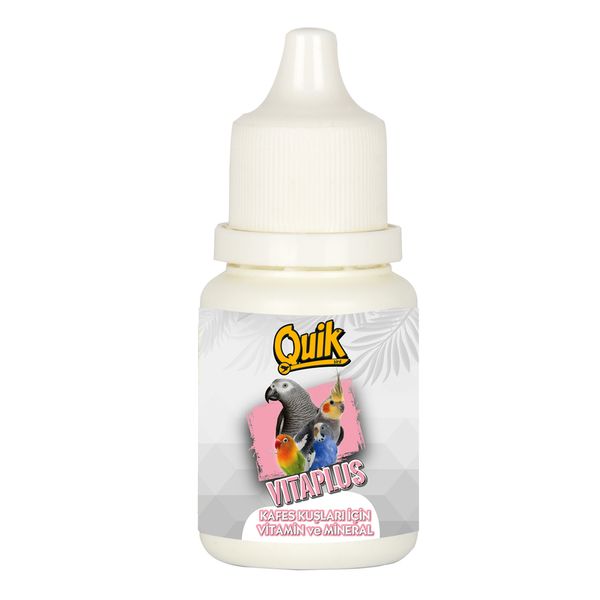 Quik Vita Plus Kuş Vitamini 25 ml 12'li Quik Vita Plus Kuş Vitamini 25 ml 12'li