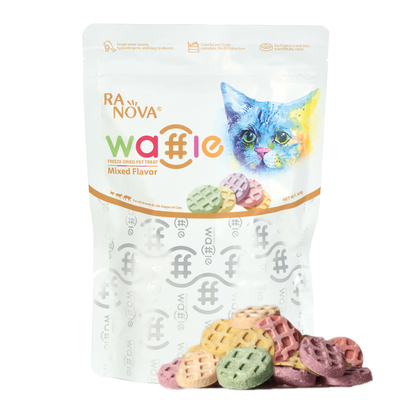 Ranova - Ranova Kediler için Dondurularak Kurutulmuş Etli Waffle *60g (Karışık Lezzet) Ranova - Ranova Kediler için Dondurularak Kurutulmuş Etli Waffle *60g (Karışık Lezzet)