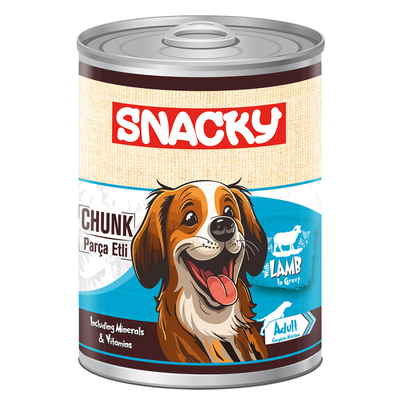 Snacky - Snacky Az Tahıllı 400 gr Chunk/Konserve KuzuEtli Yetiş.Köpek 12'li Snacky - Snacky Az Tahıllı 400 gr Chunk/Konserve KuzuEtli Yetiş.Köpek 12'li