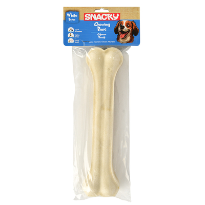 Snacky - Snacky Beyaz Köpek Çiğneme Kemiği 25cm *245g *10 Paket Snacky - Snacky Beyaz Köpek Çiğneme Kemiği 25cm *245g *10 Paket