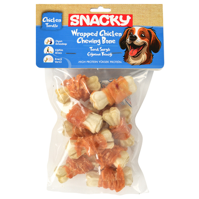 Snacky - Snacky Beyaz Tavuk Sargılı Köpek Ödülü 10'lu *5cm *120g *10 Paket Snacky - Snacky Beyaz Tavuk Sargılı Köpek Ödülü 10'lu *5cm *120g *10 Paket