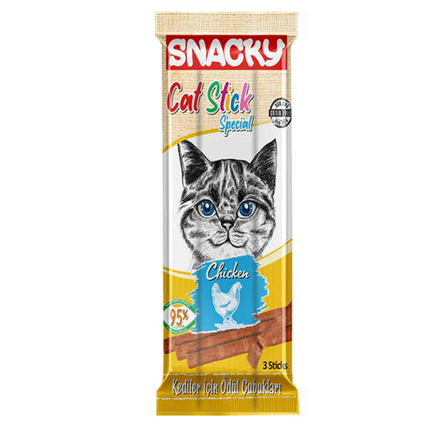 Snacky Kedi Stick Ödül Tavuklu 3*5 gr-50 Adet Snacky Kedi Stick Ödül Tavuklu 3*5 gr-50 Adet