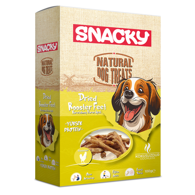 Snacky - Snacky Kurutulmuş Horoz Ayak 100 g - 4'lü Paket Snacky - Snacky Kurutulmuş Horoz Ayak 100 g - 4'lü Paket