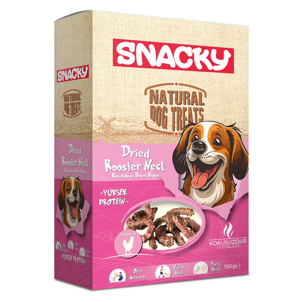 Snacky Kurutulmuş Horoz Boyun 100 g - 4'lü Paket Snacky Kurutulmuş Horoz Boyun 100 g - 4'lü Paket