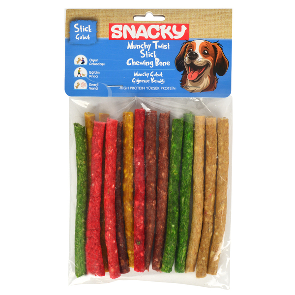Snacky Munchy Köpek Burgu Çubuk 15'li *13cm *105g *10 Paket Snacky Munchy Köpek Burgu Çubuk 15'li *13cm *105g *10 Paket