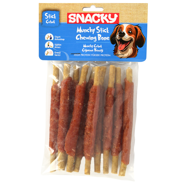 Snacky Munchy Ördek Sargılı Köpek Ödül 10'lu *13cm *120g *6 Paket Snacky Munchy Ördek Sargılı Köpek Ödül 10'lu *13cm *120g *6 Paket