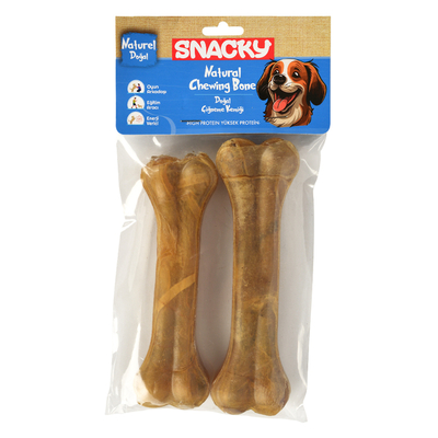 Snacky - Snacky Nat. Köpek Çiğneme Kemiği 15cm *2'li *155g *10 Paket Snacky - Snacky Nat. Köpek Çiğneme Kemiği 15cm *2'li *155g *10 Paket