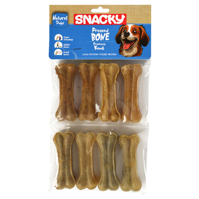 Snacky - Snacky Nat. Köpek Çiğneme Kemiği 7,5cm *8'li *180g *10 Paket Snacky - Snacky Nat. Köpek Çiğneme Kemiği 7,5cm *8'li *180g *10 Paket