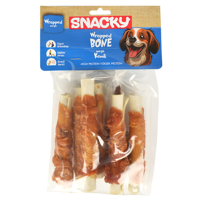 Snacky - Snacky Tavuk&Ciger Sargılı Köpek Ödülü 6'lı *13cm 168gr *6 Paket Snacky - Snacky Tavuk&Ciger Sargılı Köpek Ödülü 6'lı *13cm 168gr *6 Paket