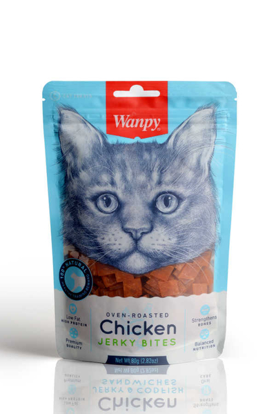 Wanpy Oven Roasted Tavuklu Kıtır Taneli 80 gr Kedi Ödülü Wanpy Oven Roasted Tavuklu Kıtır Taneli 80 gr Kedi Ödülü