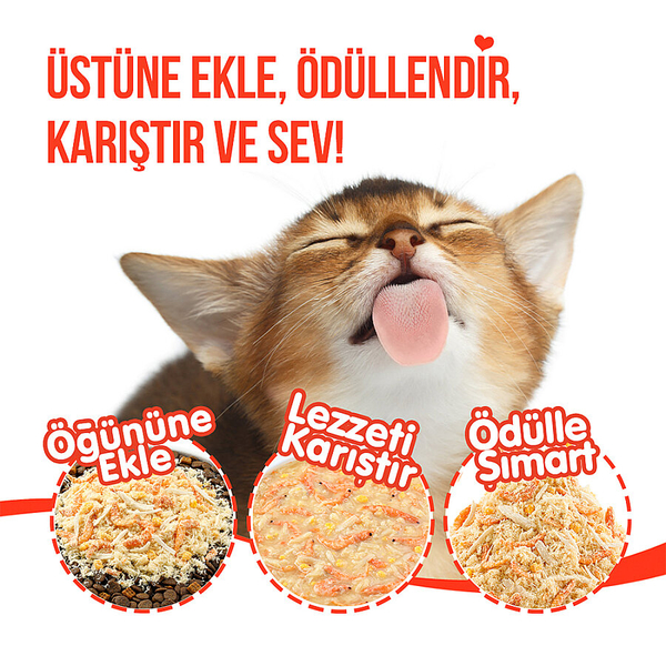 Wanpy Dondurularak Kurutulmuş Fluffy Toppers - Tavuk & Kızılcık - 30g