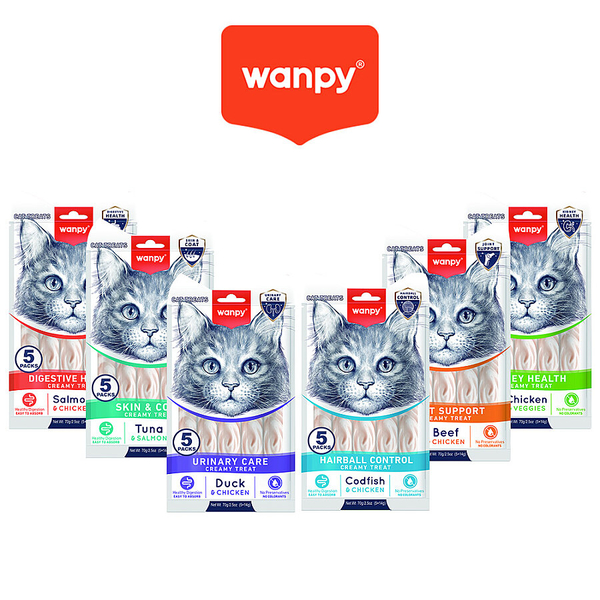 Wanpy Fonksiyonel Krema Kedi Ödül Seti 6 Çeşit - 72 Paket