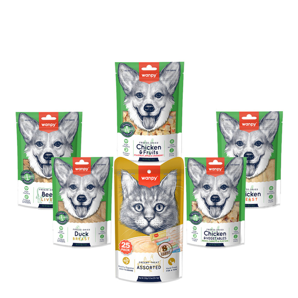 Wanpy Freeze Dried Ödül Seti - MART Wanpy Freeze Dried Ödül Seti - MART