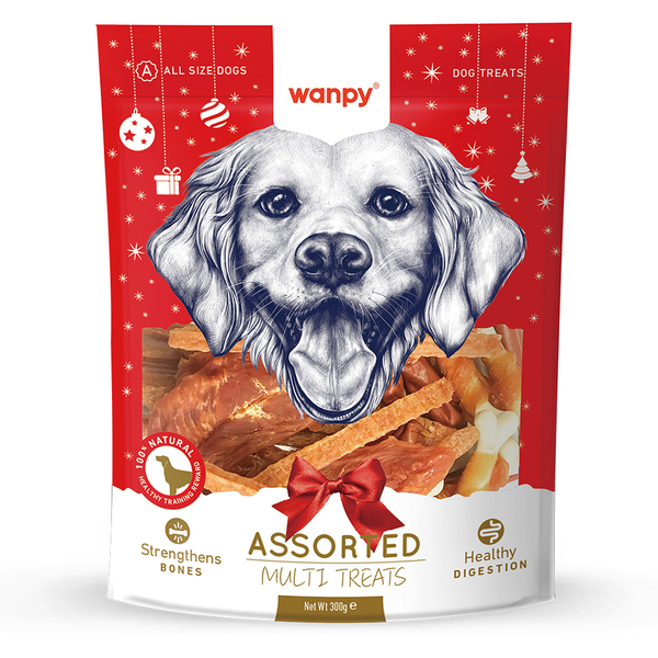 Wanpy Karışık Yılbaşı M-02H Köpek Ödülü 300 g Wanpy Karışık Yılbaşı M-02H Köpek Ödülü 300 g